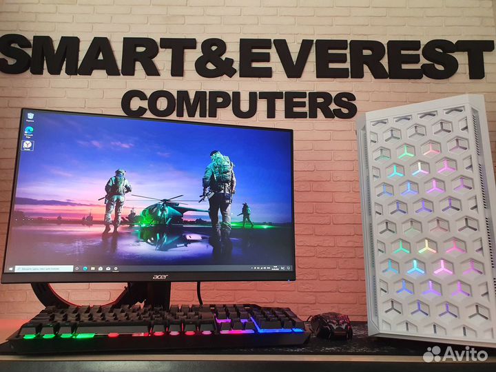 Топовый пк для игр i5 4.3/8gsdd+HDD/GTX 1070 8GB