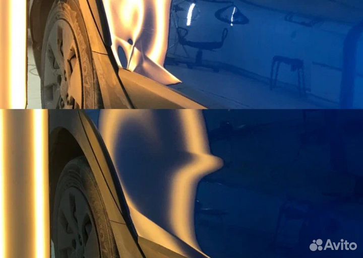 Удаление вмятин без покраски на Toyota, пдр, PDR