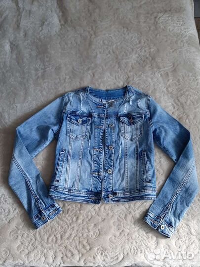 Джинсовые шорты, джинсовая куртка