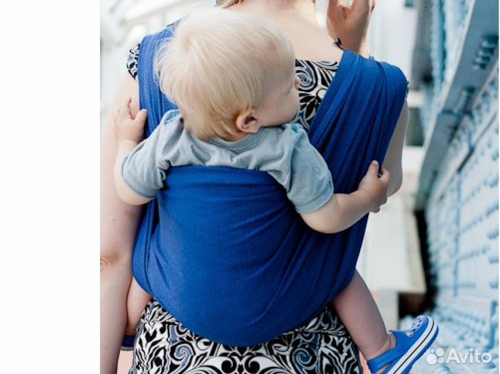 Слинг шарф Storchenwiege Leo marine