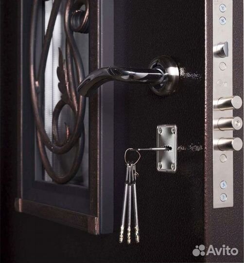 Стальная дверь в загородный дом Гранит Коттедж