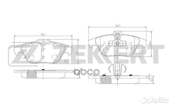 Колодки торм. диск. задн. MB C-Class (204) 07
