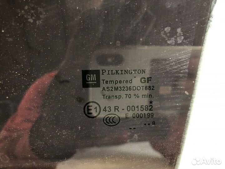 Стекло двери заднее левое Opel Astra H