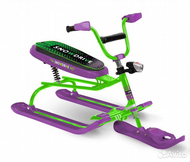 Снегокат Snowdrive ника с фонариками амортизация