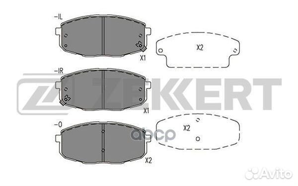 Колодки торм. диск. передн. Kia Cerato II 10- b