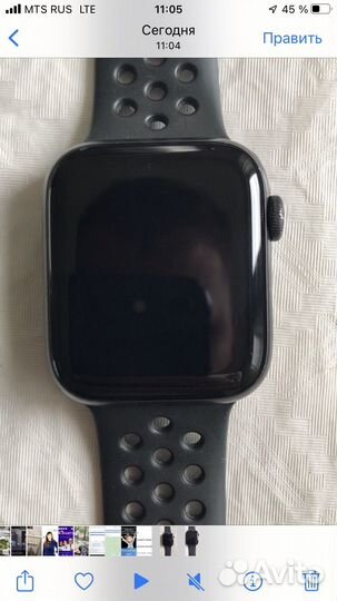 Часы apple watch 5 44 mm nike