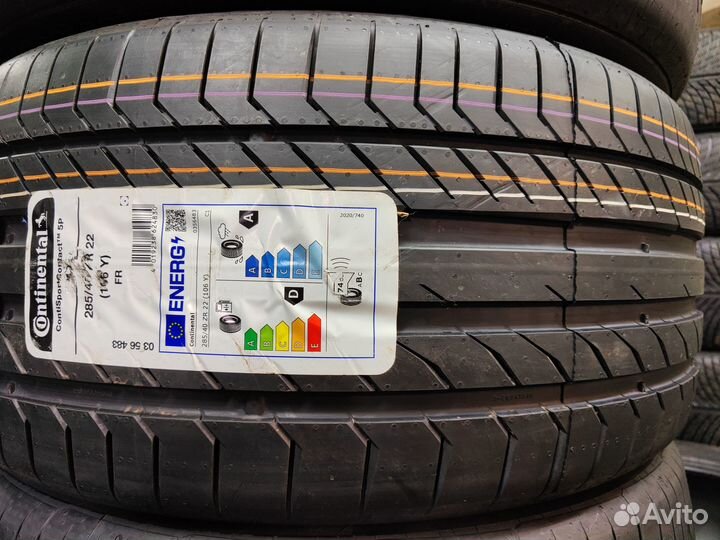 Continental ContiSportContact 5P 285/40 R22 и 325/35 R22 110Y