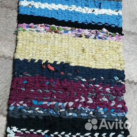 Для моих подруг - Плетение коврика на раме с гвоздиками.