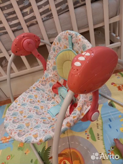 Детские электронные качели babyton