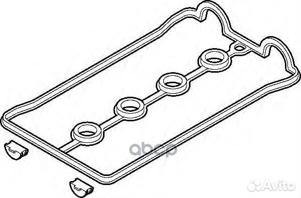 Прокладка крышки гбц полиакриловый каучук 17425