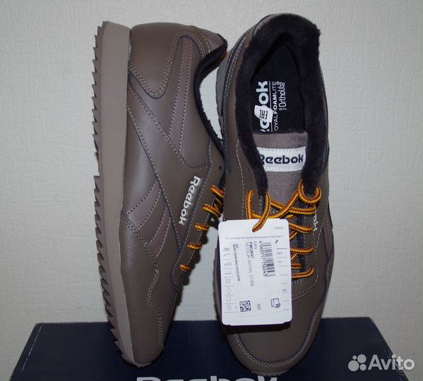 Оригинальные Утеплённые кроссовки Reebok кожа