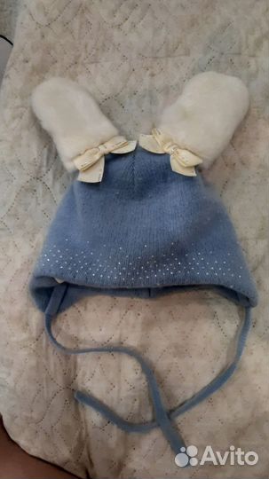 Шапка зимняя для девочки 52 54
