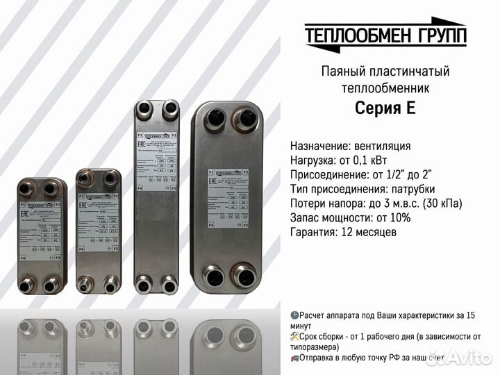 Теплообменник пластинчатый для вентиляции