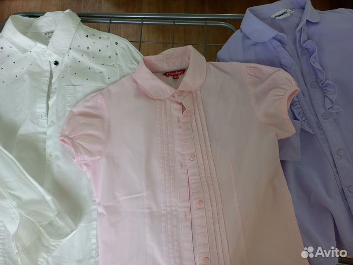 Блузки в школу 3шт, р. 134