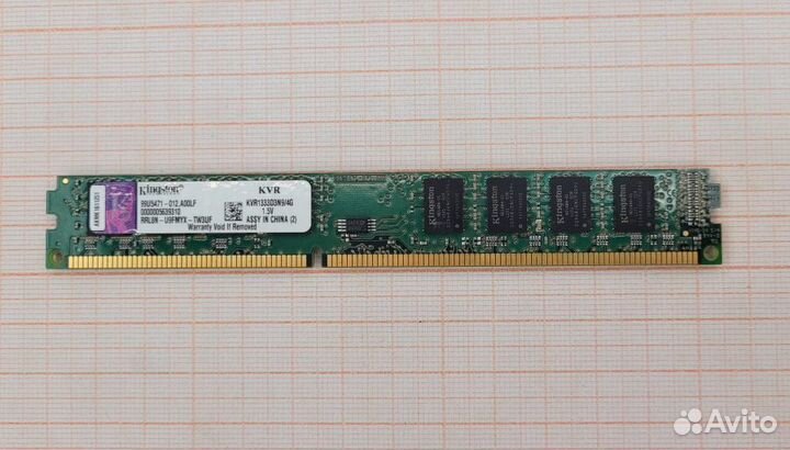 DDR3 1333/1600 dimm kingston KVR1333D3N9/4G