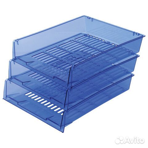 Лотки горизонтальные бумаг, комплект 3 шт., 340х27