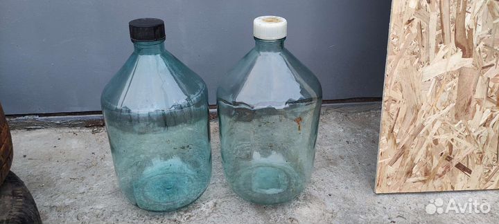 Бутыль стеклянный 10 л