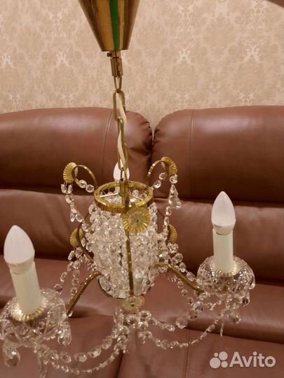 Люстра Богемия 1982 г. Чехословакия, запчасти