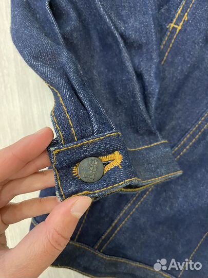 Джинсовая куртка с мехом Lee винтаж