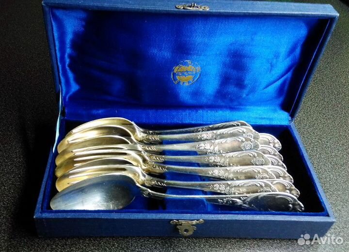 Набор столовых приборов. Мельхиор. 50 годы. зиш