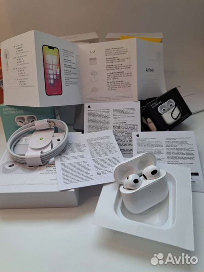 Наушники apple airpods 3 чехол в подарок