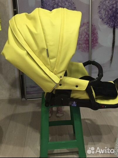 Коляска 2 в 1 adamex экокожа