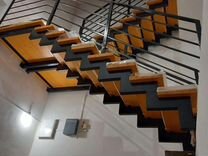 Изготовление лестниц из металла, антресольный этаж
