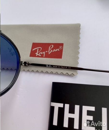 Очки ray ban oval Double Bridge пепельные