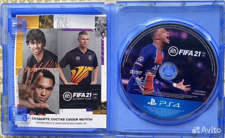 Продам FIFA 21 на playstation 4