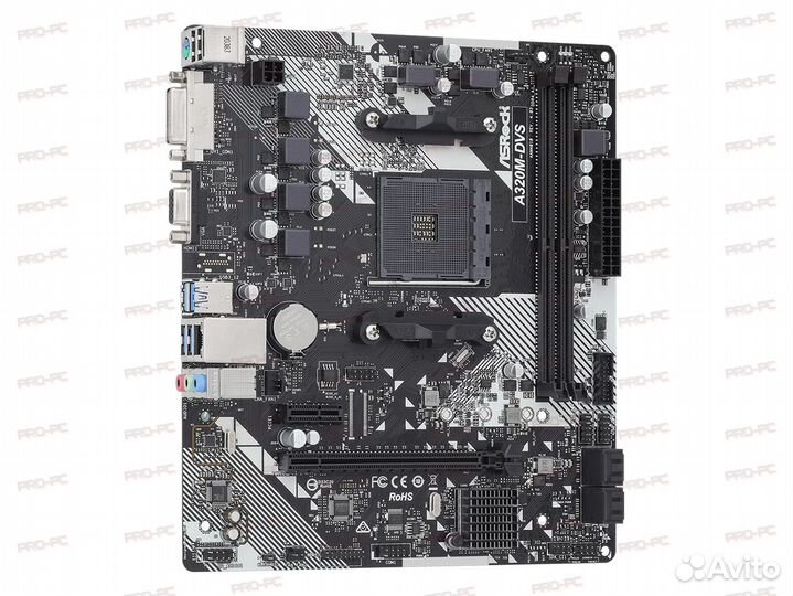 Материнская плата AM4 ASRock A320M-DVS rev. 4.0