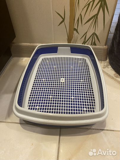 Лоток для кошек с сеткой новый