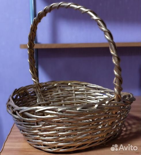 Корзина плетеная большая