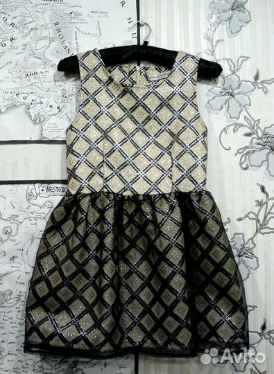 Платье коктейльное мини блестящее с люрексом