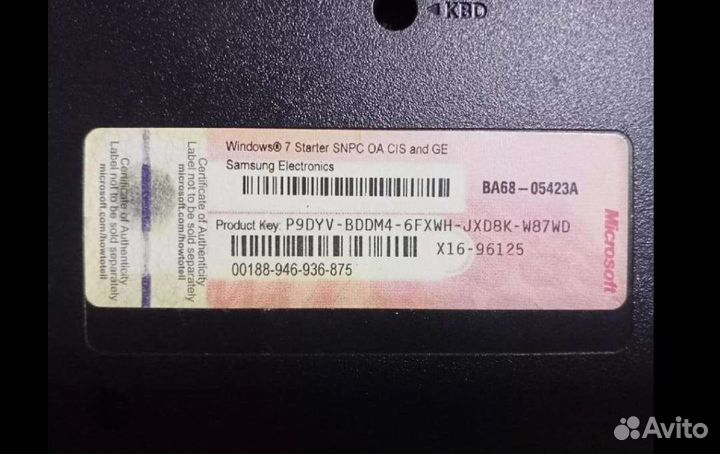 Samsung ноутбук на запчасти