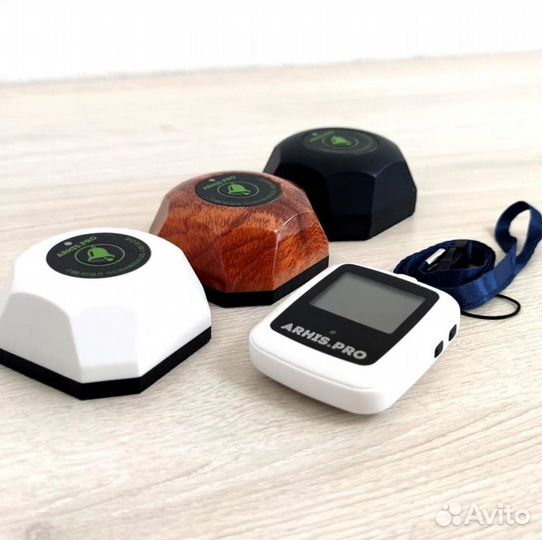 Кнопка вызова персонала и часы пейджер Поясной