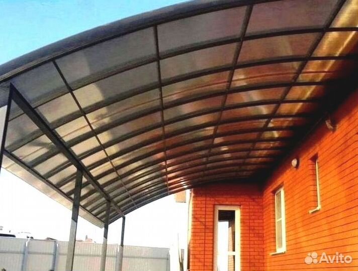 Навесы из поликарбоната для дачи