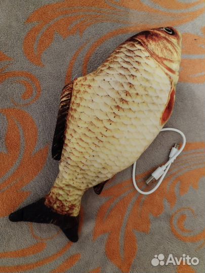 Игрушка для кошек рыба интерактивная