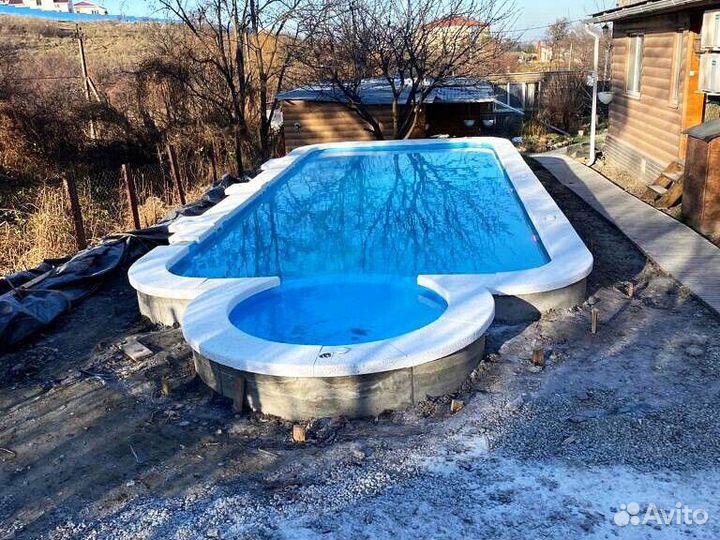 Бассейн пластиковый 8x4