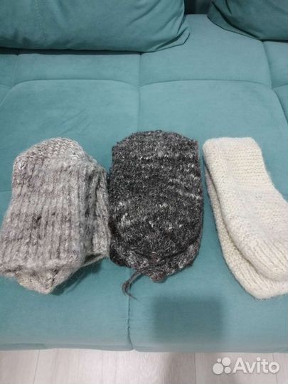 Носки мужские шерстяные ручной вязки