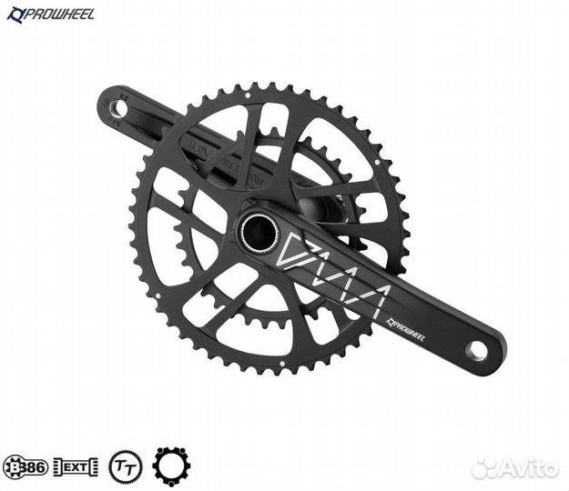 Комплект шатунов (система) prowheel, алюминиевые ш