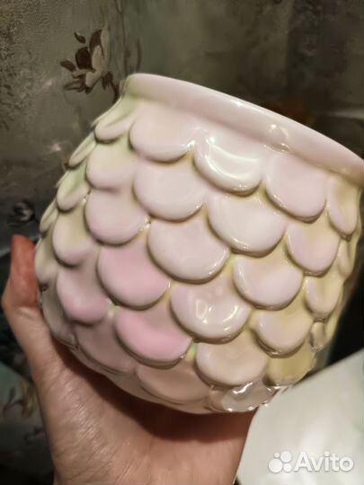 Фарфоровые вазы глазурь перламутр