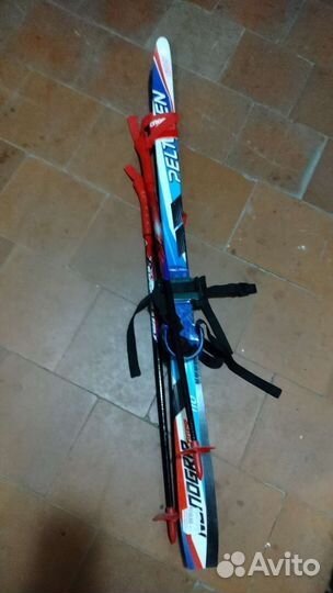 Лыжи с палками 110см