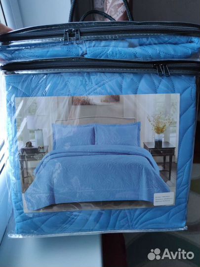 Покрывало с наволочками стеганое