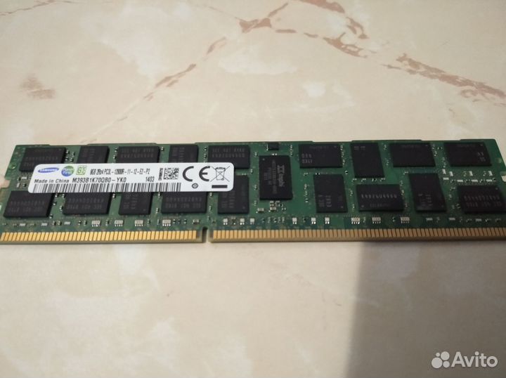 Серверная память ddr3 Samsung 16gb ECC-REG 1600мгц