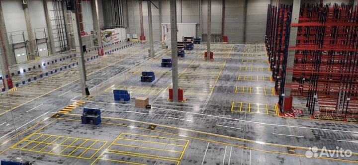 Разметка склада, парковок и пакркингов