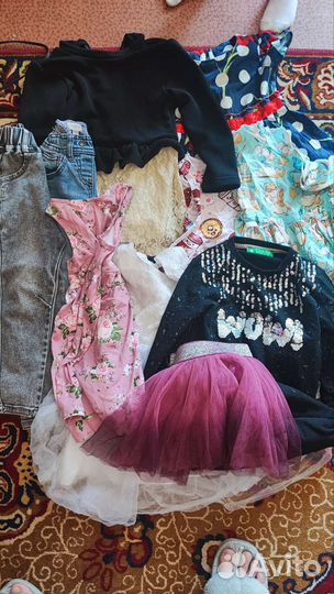 Вещи для девочки 104-110размер