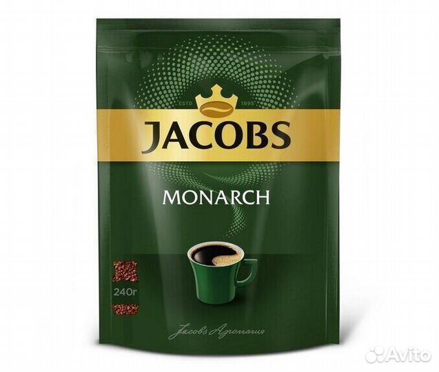 Растворимый кофе Jacobs Monarch 240 г