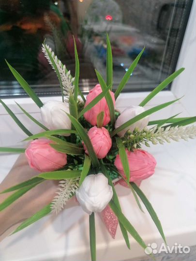 Тюльпаны из мыла ручной работы