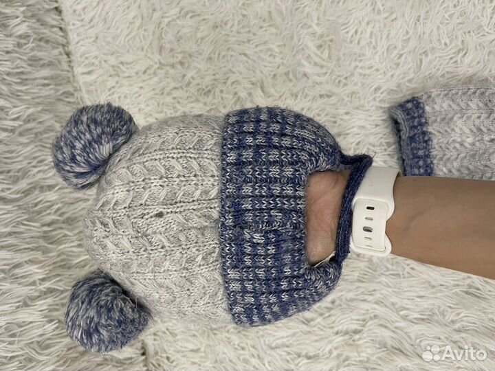 Шапка зимняя для мальчика 44 46