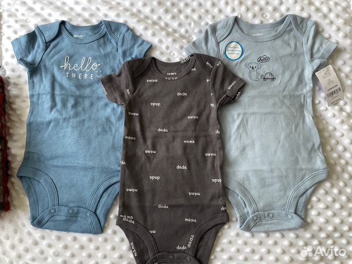 Carters боди для мальчиков 62-68